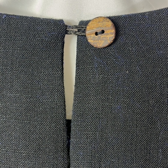 Ellen Figg short sleeve boxy popover minimalist top Sz14W Black - Picture 7 of 7